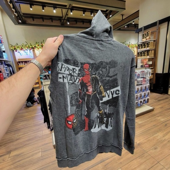 NEW DISNEY PARKS Official MARVEL - ADULT Zip Hoodie - Spider-Man: No Way Home - Picture 13 of 13